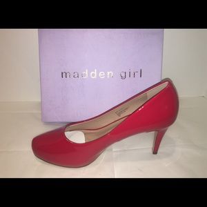 NWB Madden Girl Red Patent Heels s11
